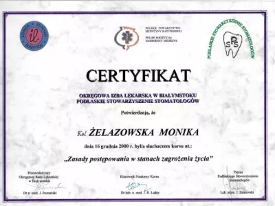 Certyfikat 21