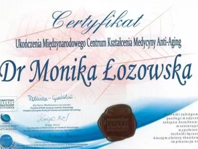 Certyfikat medycyny estetycznej 31